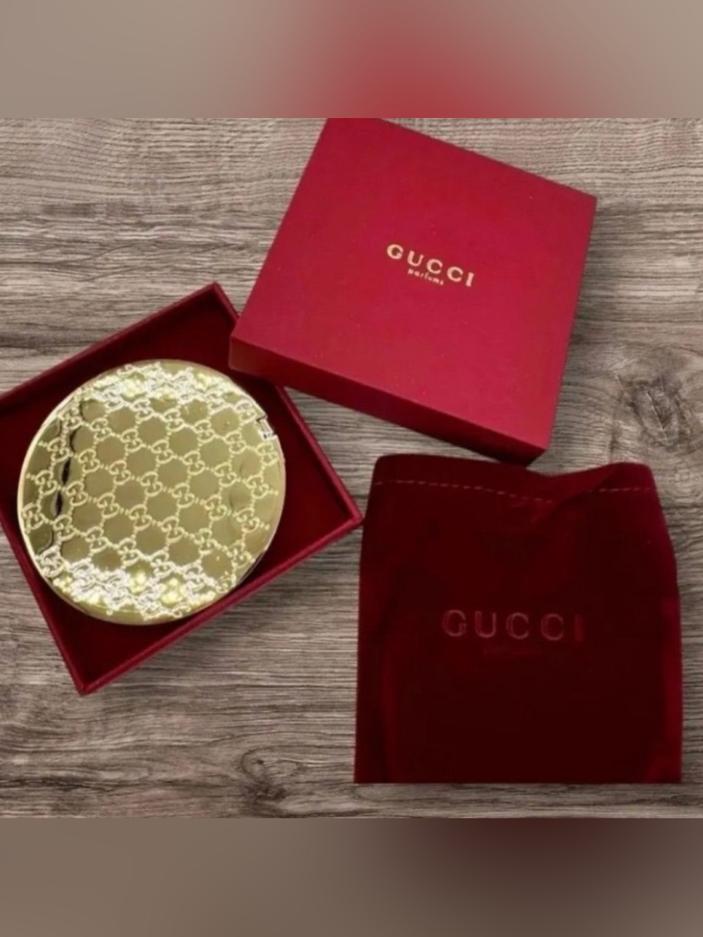 Gucci Gwp Compact Gold Mirror Brand New In Box